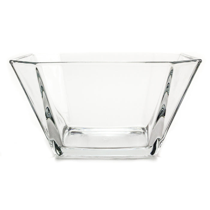 Modern Geometric Clear Glass Serving Centerpiece Bowl, 64 ounces