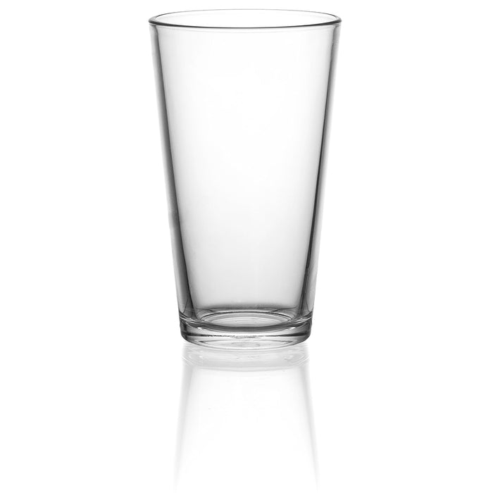 Red Co. Set of 6 Clear Glass 16 Fl Oz Drinking Glassware Beverage Tumblers