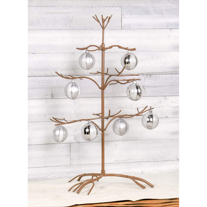 Red Co. Ornament Tree Christmas Décor Jewelry and Accessory Display in Copper Finish - 25" h