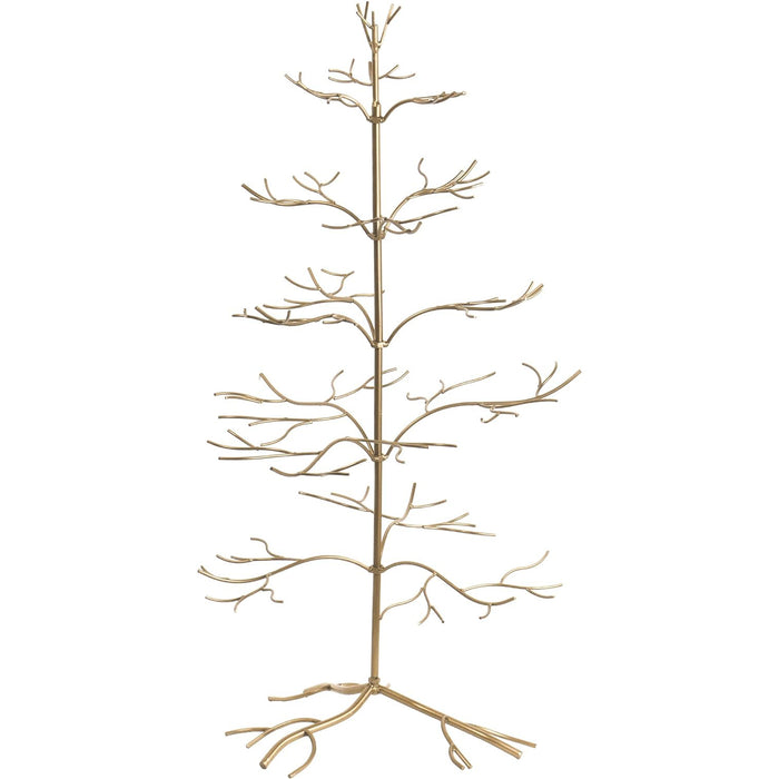 Red Co. Ornament Tree Christmas Décor/Jewelry and Accessory Display in Gold Finish - 36" h