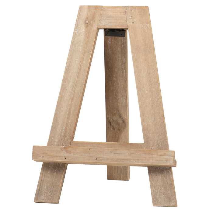 Red Co. 12.5 Tall Natural Wood Tabletop Tripod A-Frame Display Easel Stand and Art Holder, Distressed Brown