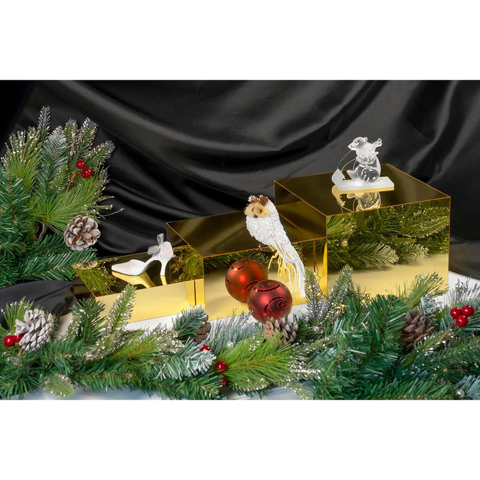 Red Co. Set of 3 Acrylic Cube Display Nesting Risers with Hollow Bottoms