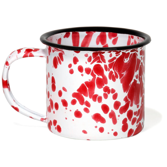 Red Co. Set of 6 Enamelware Metal Small Classic 5 Oz Round Tea Mug — Red  Co. Goods