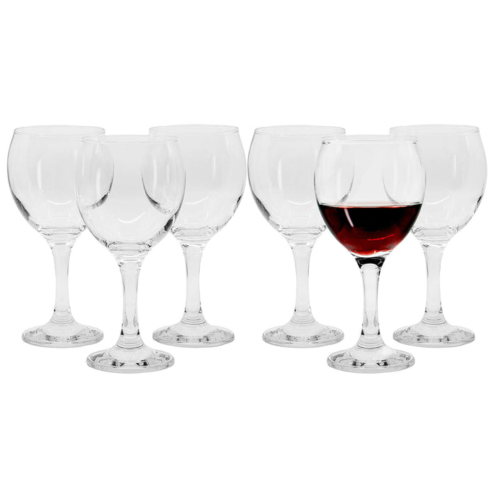Red Co. Multipurpose Classic Stemmed Clear Wine Glasses, 12.25 fl oz — Set of 6