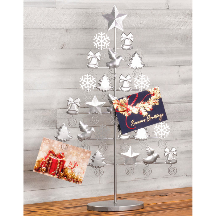 Red Co. 27.5 Tall Decorative Christmas Tree Card & Photo Holder