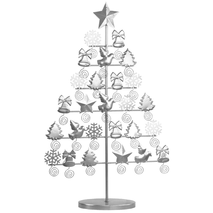 Red Co. 27.5" Tall Decorative Christmas Tree Card & Photo Holder Tabletop Display Rack Ornament