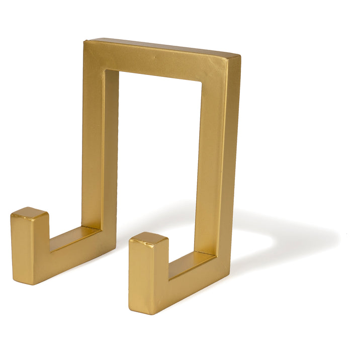 Red Co. 8” Tall Industrial-Style Metal Photo Frame Holder & Plate Display Stand Easel