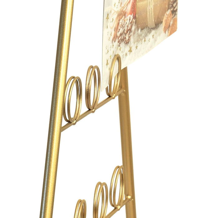Red Co. Set of 44 and 30" Decorative Metal Tabletop Ornament Tree Card & Photo Holders in 2 Sizes