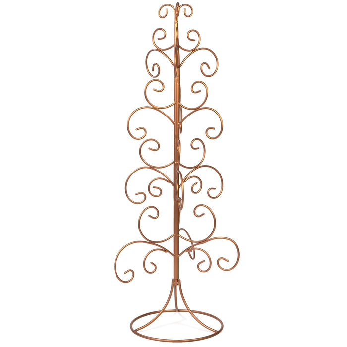 Red Co. 26” Metal Wire 5-Tier Ornament Display Tree Stand and Christmas Décor Holder