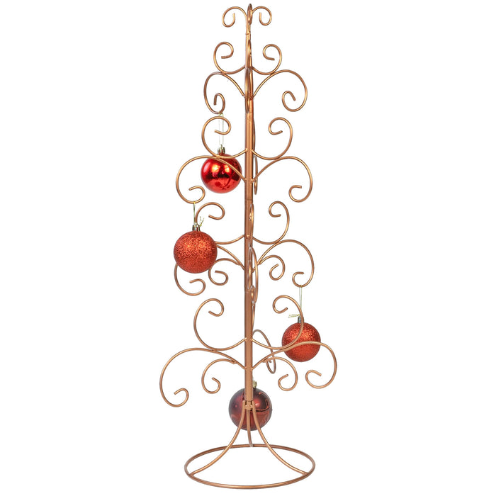Red Co. 26” Metal Wire 5-Tier Ornament Display Tree Stand and Christmas Décor Holder