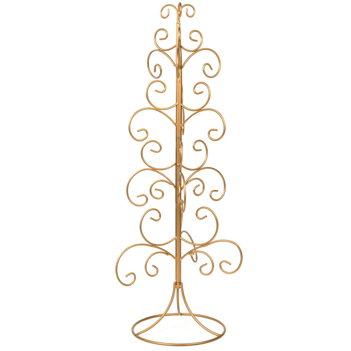 Red Co. 26” Metal Wire 5-Tier Ornament Display Tree Stand and Christmas Décor Holder