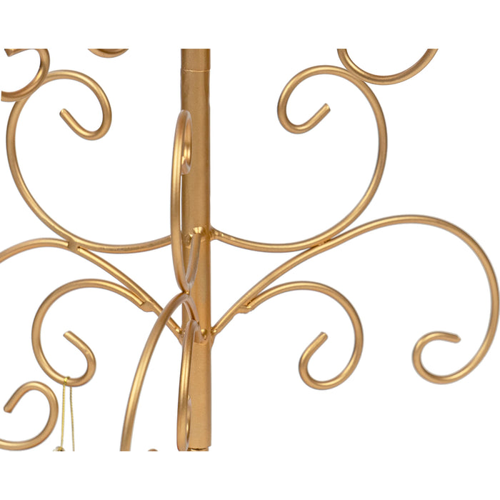 Red Co. 26” Metal Wire 5-Tier Ornament Display Tree Stand and Christmas Décor Holder