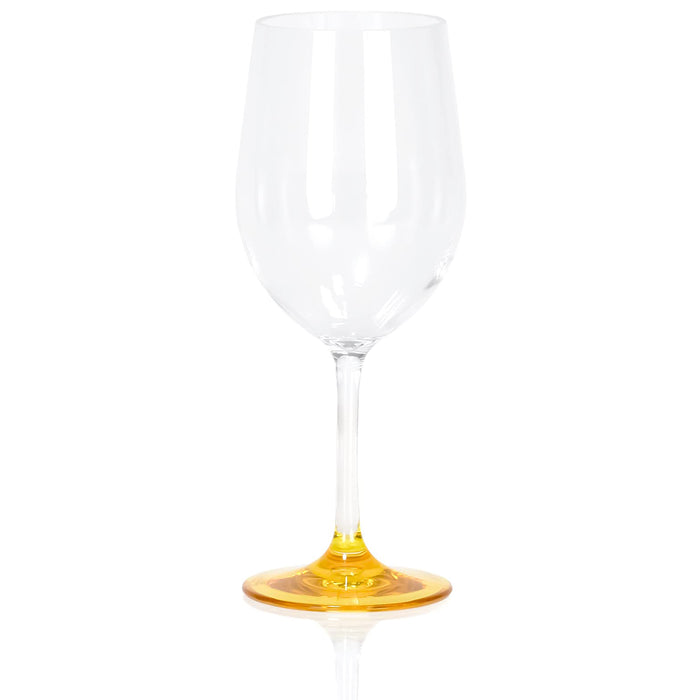 Red Co. Set of 6 Classic Clear Acrylic 12 Fl Oz Outdoor Wine Goblets