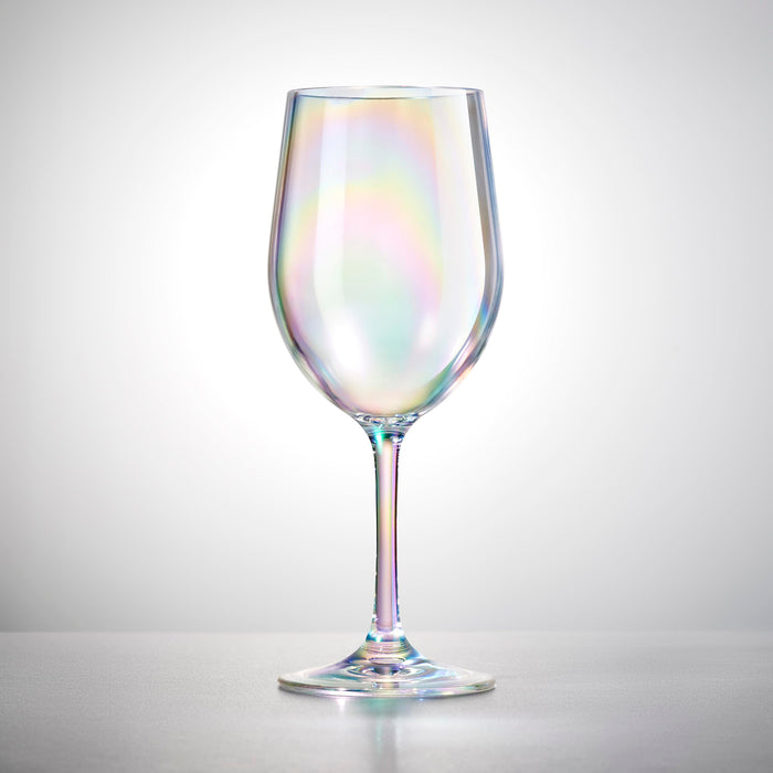 Red Co. Set of 6 Classic Clear Acrylic 12 Fl Oz Outdoor Wine Goblets