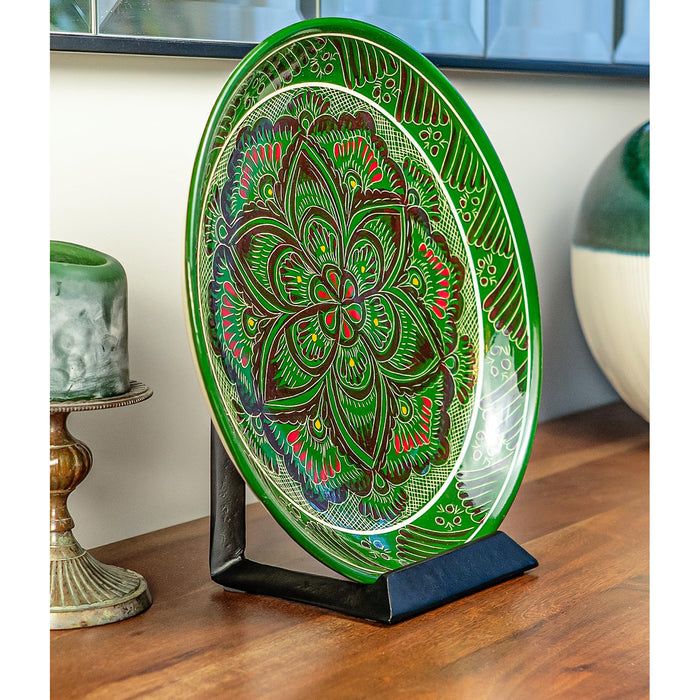 Red Co. 8” Decorative Metal Display Plate Stand and Art Holder Easel