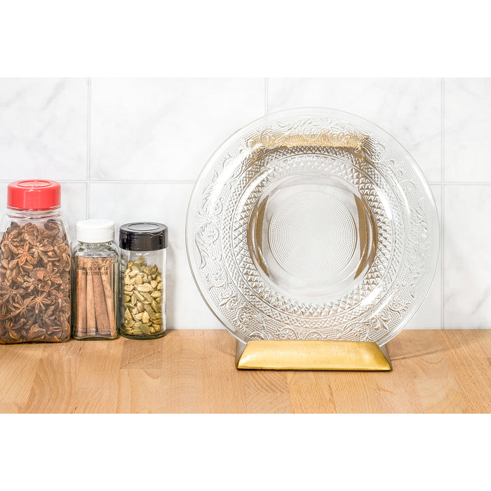 Red Co. 8” Decorative Metal Display Plate Stand and Art Holder Easel