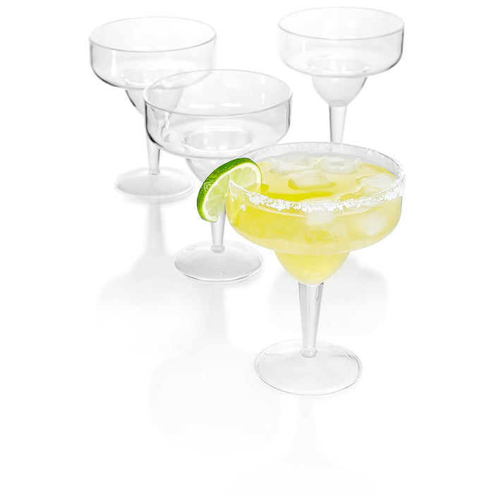 Red Co. Set of 12 Heavy Duty Classic Clear Acrylic 15 Fl Oz Outdoor Margarita Glasses