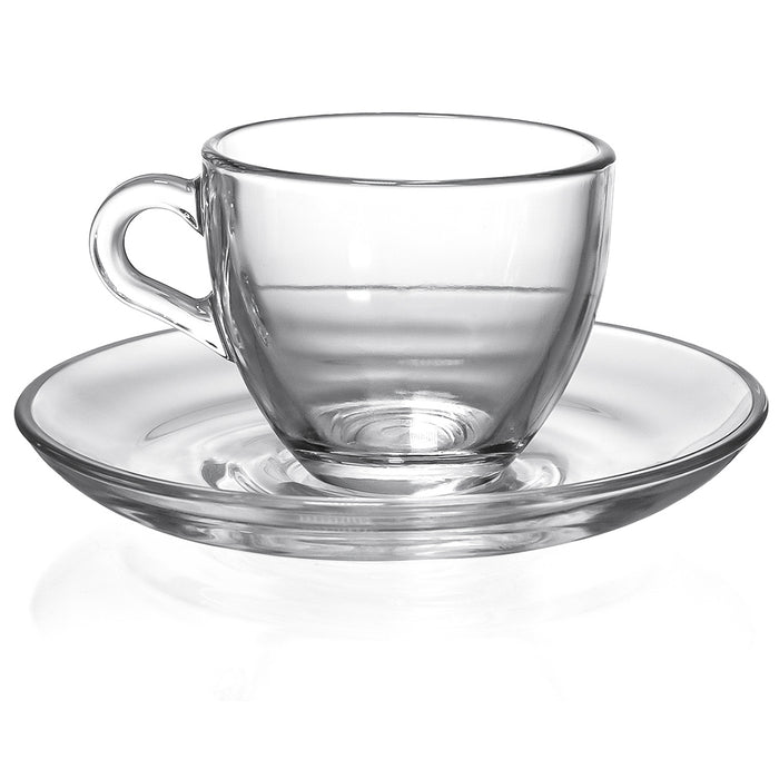 Red Co. Set of 6 Clear Glass 3 Fl Oz Espresso Shot Coffee Cups — Red Co.  Goods