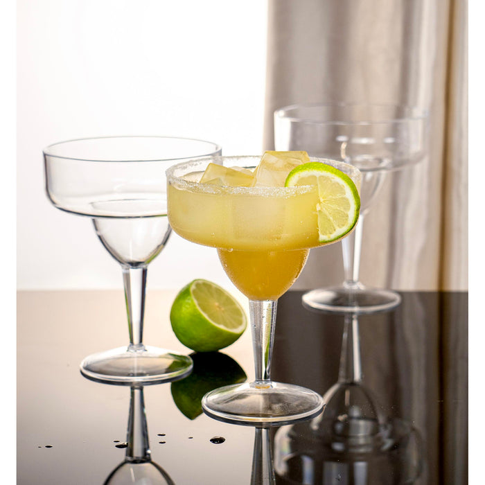 Red Co. Set of 12 Heavy Duty Classic Clear Acrylic 15 Fl Oz Outdoor Margarita Glasses