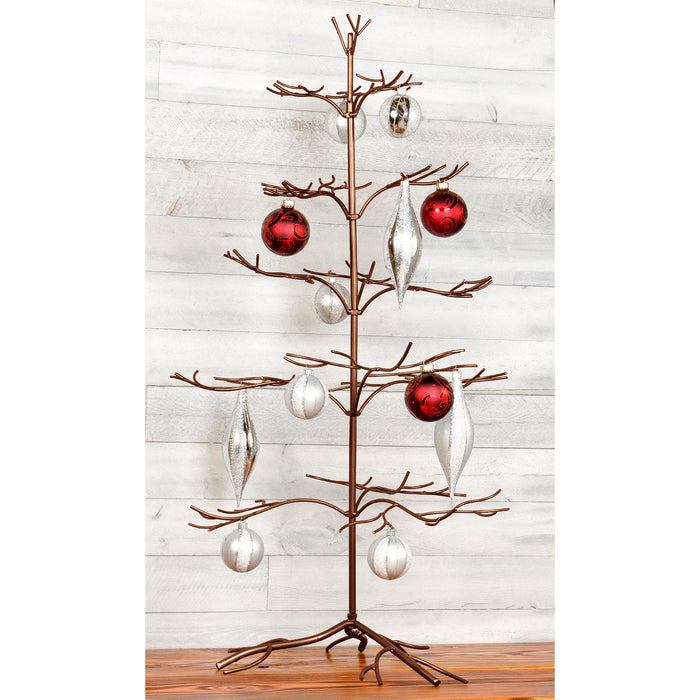 Red Co. Ornament Tree Christmas Décor/Jewelry and Accessory Display in Copper Finish - 36" h