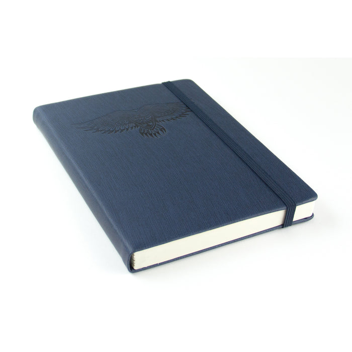 Red Co. "Flying Owl" Journal, 240 Pages, 5"x 7" Lined, Midnight Blue