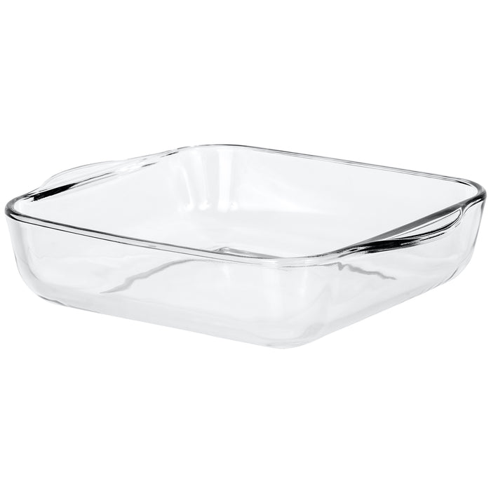 Red Co. Square Clear Glass Casserole Baking Dish, Oven Basics Bakeware — 2 Quart - 8¾" x 2¼"