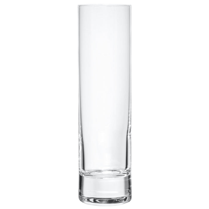 Red Co. Tall Clear Decorative Flower Vase Tumblers- Set of 6 Clear Glasses, 10.75 Ounces