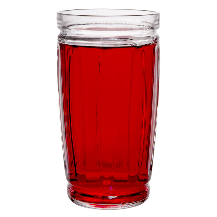 Red Co. Modern Design Eco² Fiona, Environmentally Friendly Glass Drinkware Set, Set of 6 Tall Glasses, 15 oz