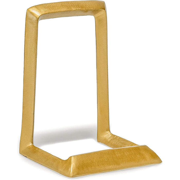 Red Co. 8” Decorative Iron Display Plate Stand and Art Holder Easel in Distressed Gold Finish