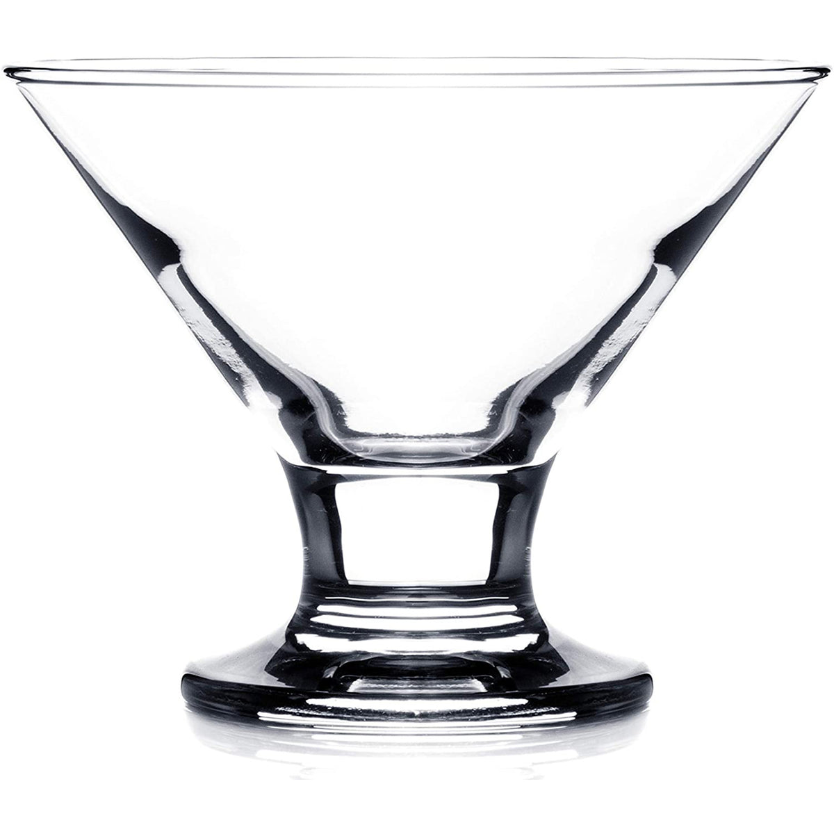 Orion Classic Footed Dessert Cups, Clear Glass Ice Cream Bowls — Red Co