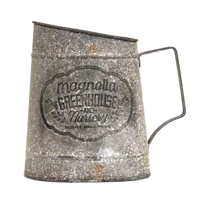 galvanized plant hanger Red Co. Magnolia Greenhouse and Nursery Galvanized Metal Pitcher — Red Co. Goods
