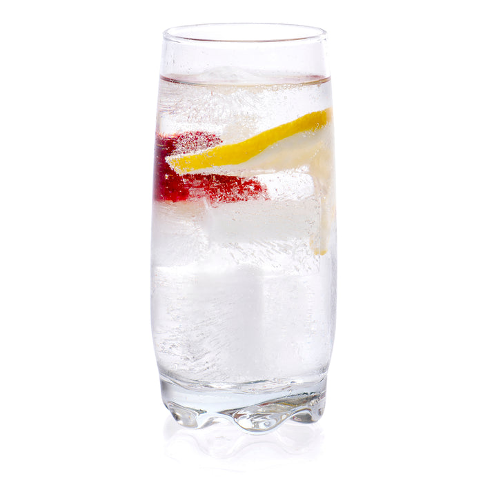 Serena Water Beverage Highball Glasses, 12.5 Ounce - Set of 4