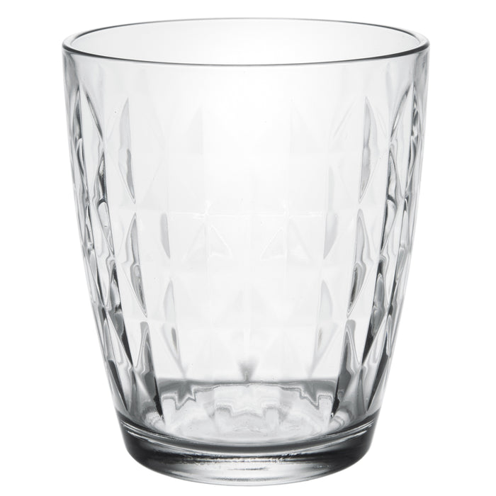 Artemis Modern Clear Glass Iced Tea Cups, Drinking Glasses Water Juice Soda Beverage Tumblers, Set of 6