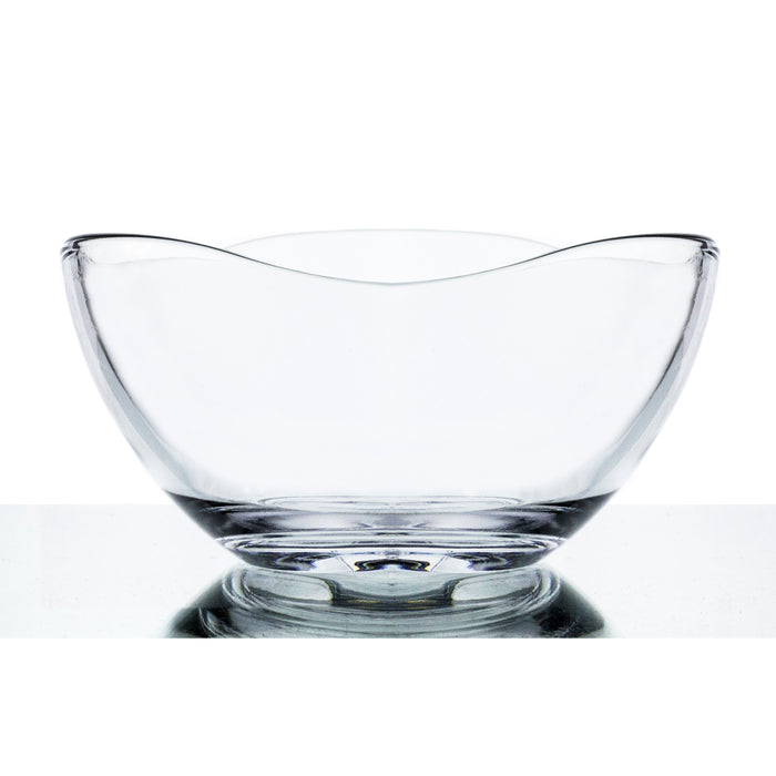 Clear Glass Wavy Mini Bowls - 10 Ounce