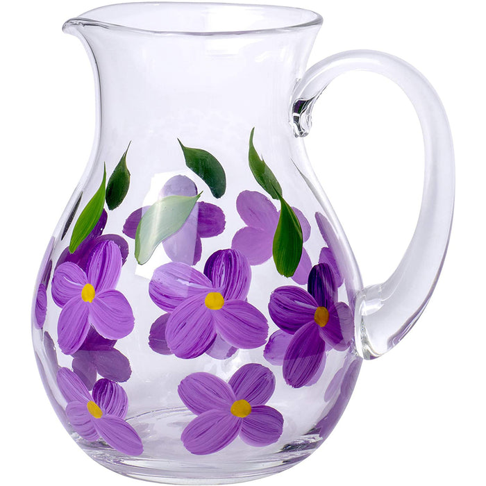 Table Art Collection - Blossom - Mouth-Blown Premium Glass Pitcher - 72 fl oz.