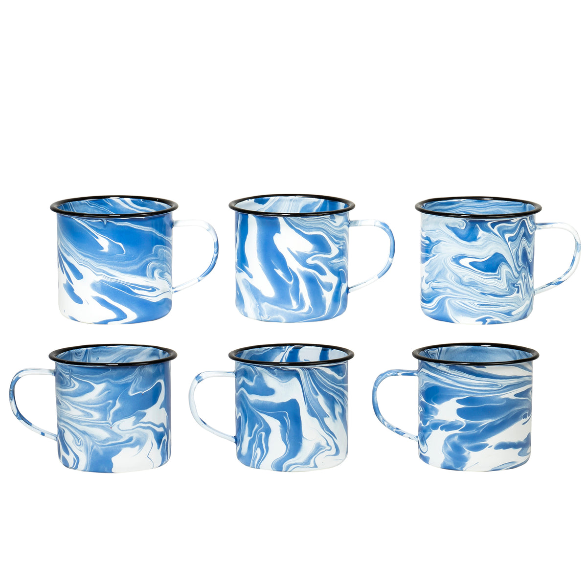 Red Co. Enamelware Metal Medium Classic 12 Oz Round Coffee and Tea Mug ...