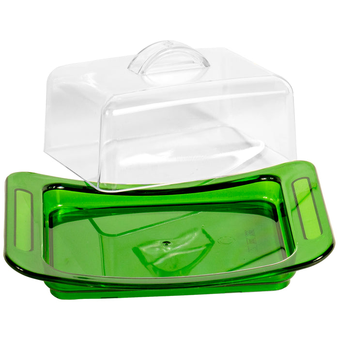 Red Co. BPA-Free Vibrant Color Cheese & Butter Dish with Lid — COLORS VARY