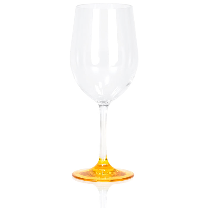 Tulip Shaped Long Stem Clear Plastic Break Resistant Wine Glass