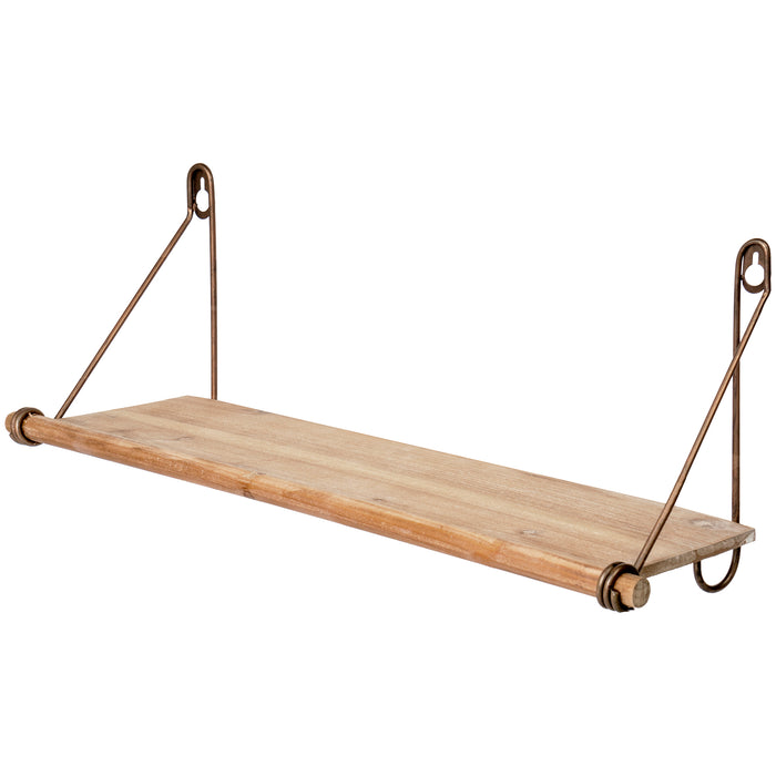 Red Co. Wall Mounted Wooden Wall Shelf, Floating Storage Solution 27x8 inches