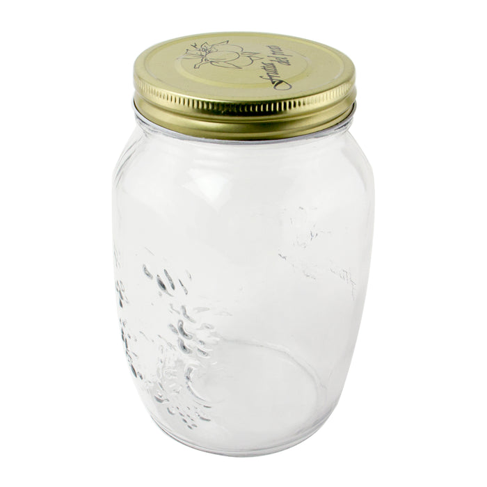 Vintage Reusable Glass Jar, 1 Quart