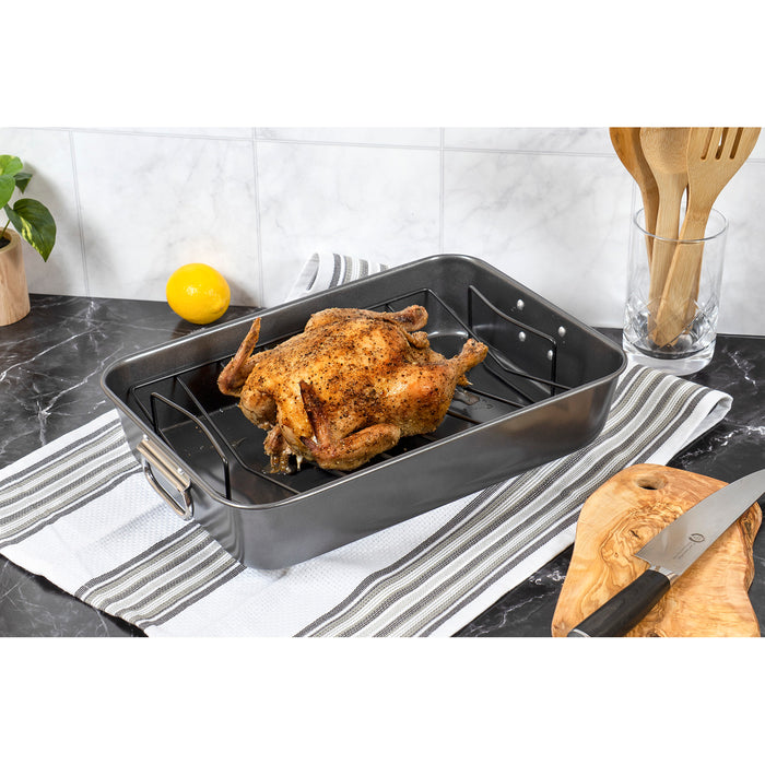 2-Piece Baking Sheet Pans for Oven Use, Baking, and Roasting