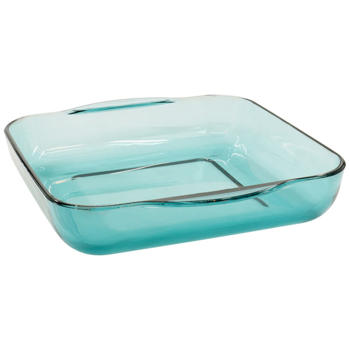 Red Co. Square Green Clear Glass Casserole Baking Dish, Oven Basics Bakeware — 3.3 Quarts - 11" x 11" 2½"