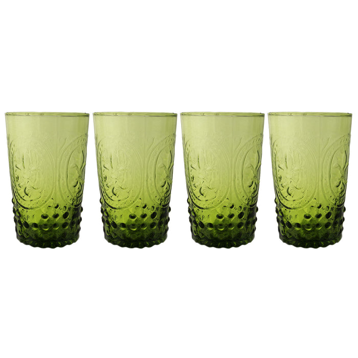 Fleur De Lys Colored Juice Glass 4-Piece Set