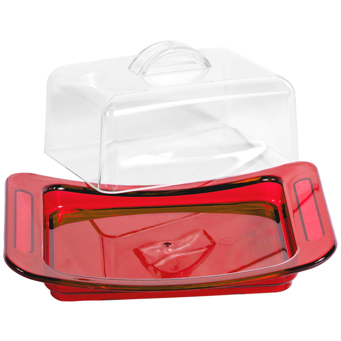 Red Co. BPA-Free Vibrant Color Cheese & Butter Dish with Lid — COLORS VARY