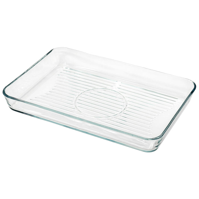 Red Co. Rectangular Clear Glass Casserole Baking Dish, Oven Basics Bakeware — 4 Quarts - 15¾" x 10¾" x 2"