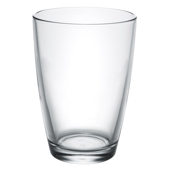 Vega Modern Clear Glass Iced Tea Cups, Drinking Glasses Water Juice Soda Beverage Tumblers, Set of 6