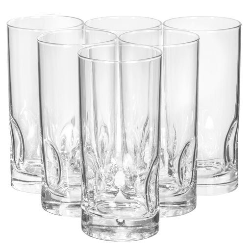Red Co. Large 16 oz Multicolored Drinking Glass Set of 6 — Red Co. Goods