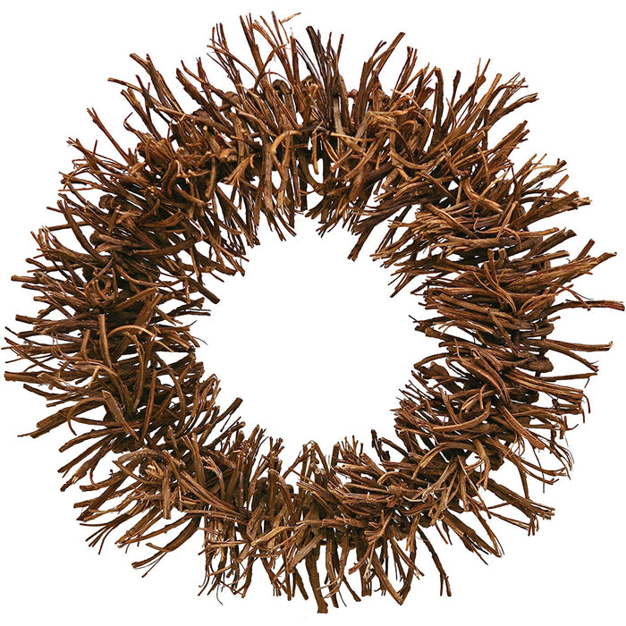 Red Co. Farmhouse Natural Twig Wreath - Home Decor for Front Door or Indoor Wall -20 Inches