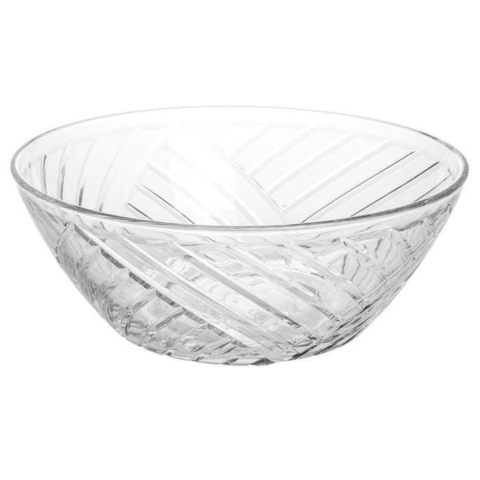 Large Multipurpose Crystal Clear Glass Serving Bowl, 9-inch, 71 oz