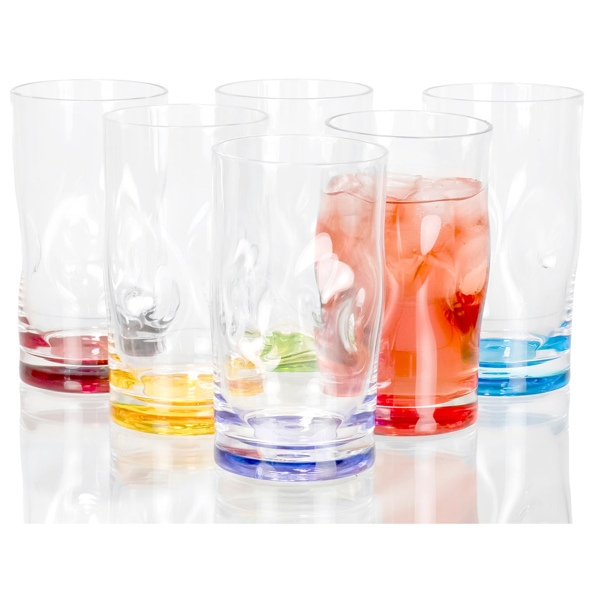 Clearance Wavy Glass Cup Vintage Drinking Glasses Entertainment Dinnerware  Glassware Beverage Cups for Water, Fruit Juice, Wine Beer Kitchen Bar Decor
